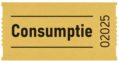 Consumptiebon Combicraft 57x30mm 2-zijdig 2x1000 stuks geel-2