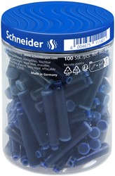 Inktpatroon Schneider din koningsblauw pot à 100 stuks