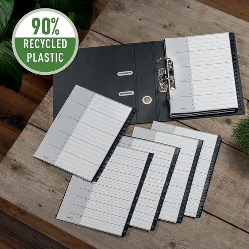 Tabblad Leitz Recycle A4 11-gaats  1-31 extra breed PP-4
