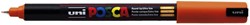 Paintmarker Uni POSCA PC1MR extra fijn donkeroranje