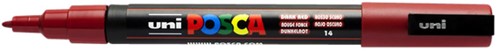 Paintmarker Uni POSCA PC3M fijn donkerrood