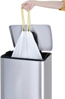 Afvalzak EKO MDPE type F met trekband 64x75cm 40-60L wit rol à 12 stuks-1
