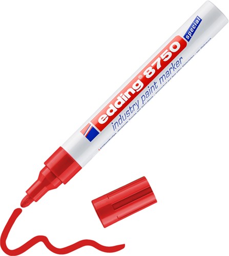 Paintmarker edding 8750 industrie 2-4mm rood-2