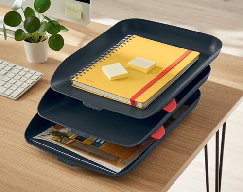 Notitieboek Leitz Cosy B5 160 blz spiraal lijn geel-1