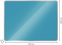 Glasbord Leitz Cosy magnetisch 800x600mm blauw-3