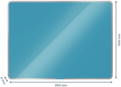 Glasbord Leitz Cosy magnetisch 800x600mm blauw-3