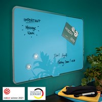 Glasbord Leitz Cosy magnetisch 800x600mm blauw-1