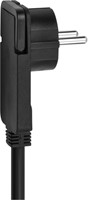 Stekkerdoos Brennenstuhl Comfort Plus 6vdig incl platte stekker 2m zw-4