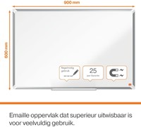 Whiteboard Nobo Premium Plus 60x90cm emaille-6