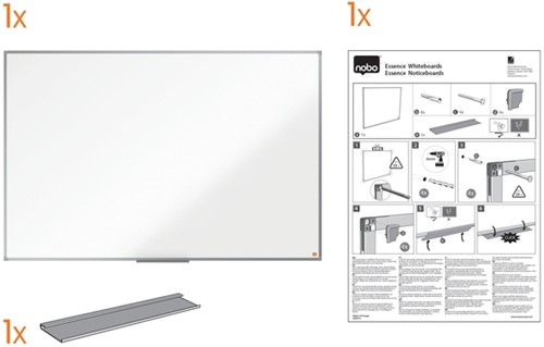 Whiteboard Nobo Essence 45x60cm staal-2