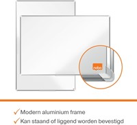 Whiteboard Nobo Premium Plus 60x90cm staal-16
