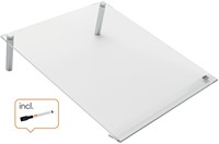 Notitiebord Nobo transparant acryl schuin A4-1