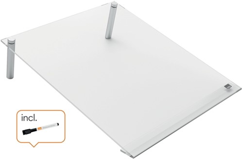 Notitiebord Nobo transparant acryl schuin A4-5