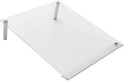 Notitiebord Nobo transparant acryl schuin A4