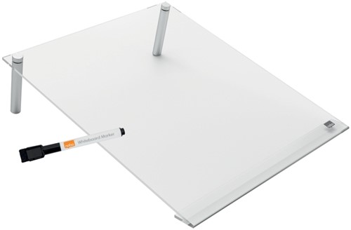 Notitiebord Nobo transparant acryl schuin A4-2