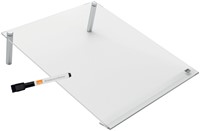 Notitiebord Nobo transparant acryl schuin A4-11