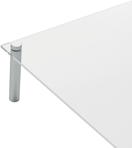 Notitiebord Nobo transparant acryl schuin A4-3