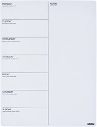 Magnetische planner Desq week 40x30cm magnetisch