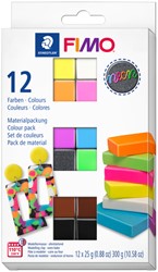 Klei Fimo effect colour pak à 12 neon kleuren