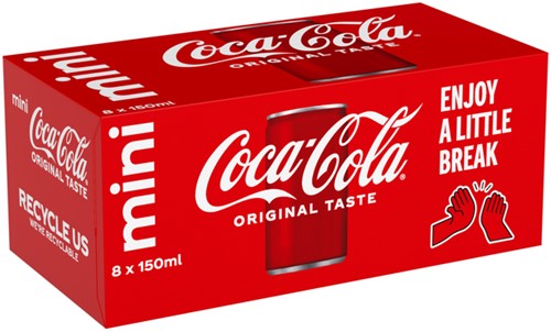 Frisdrank Coca Cola Regular blik 150ml-2