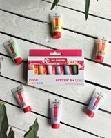 Acrylverf Talens Art Creation pastel assorti 6 tubes à 12ml-1