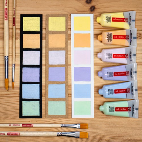 Acrylverf Talens Art Creation pastel assorti 6 tubes à 12ml-2