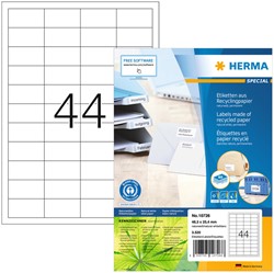 Etiket HERMA recycling 10726 48.3x25.4mm wit 3520 stuks