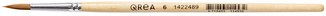 Penseel Qrea synthetisch haar nr 6 breedte 3,9mm