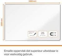 Whiteboard Nobo Premium Plus 120x180cm emaille-12