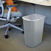 Afvalbak Rubbermaid medium 26 liter grijs-3
