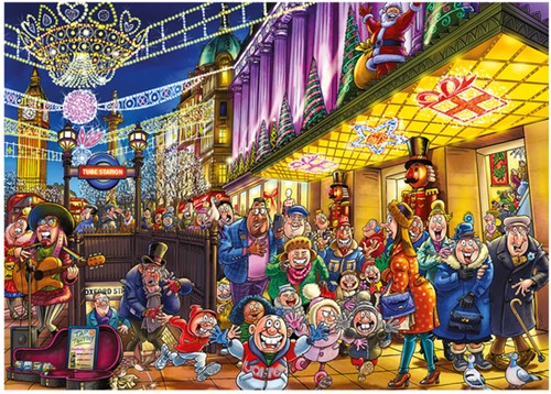Puzzel Wasgij Christmas 20 - De Geesten van de Kerstmis! 2x1000st (1 puzzle for free)-1