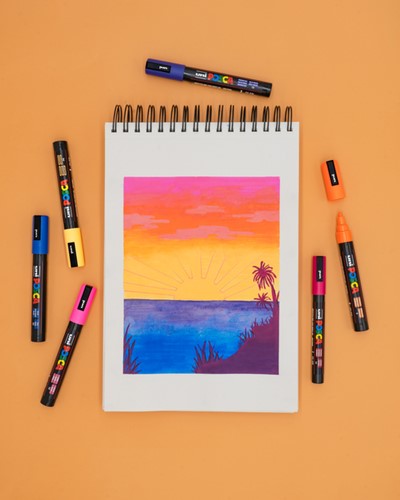 Paintmarker Uni POSCA PC8K breed schuin strogl-3