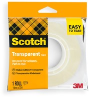 Plakband Scotch 508 19mmx33m transparant 1 rol