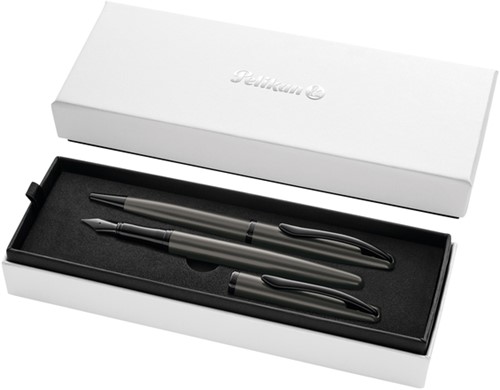 Schrijfset Pelikan Jazz Noble Elegance K36+P36 metaal stone-2