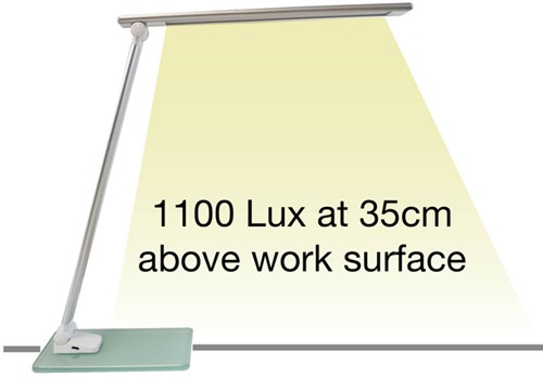 Bureaulamp Unilux Popy led wit-9