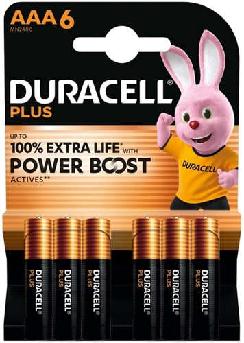 Batterij Duracell Plus Powerboost 6x AAA