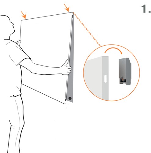 Whiteboard Nobo Infinity randloos 60x90cm-2