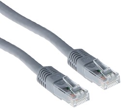 Kabel ACT U/UTP CAT6 patchkabel RJ45 Grijs 2 meter