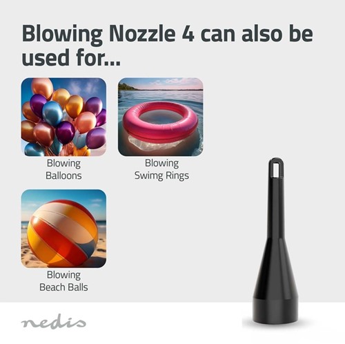 Handstofzuiger / luchtblazer Nedis 90W oplaadbaar zwart-4