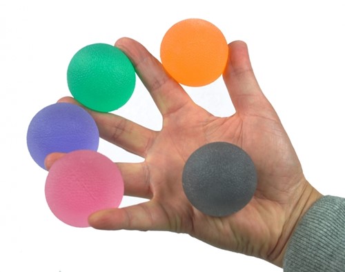 Handtrainer gelbal Able2 Extra Soft roze
