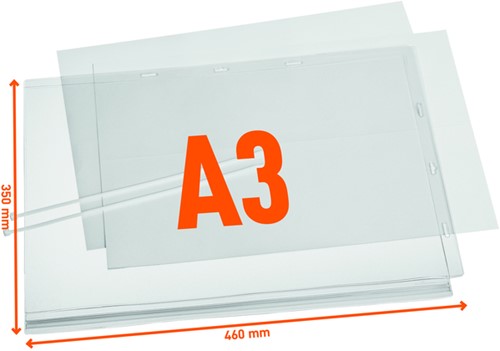 Infohoes Durable waterbestendig A3 met kabelbinders-2