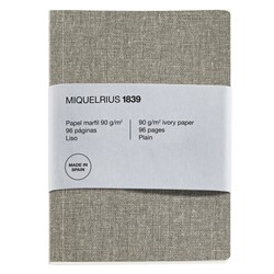 Miquelrius Notebook LAYFLAT NB A5 48SH PLAIN LINEN TEXTURES