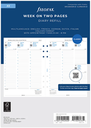 Filofax agendavulling A5 week 2 pagina koll 2027