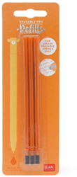 Legami Uitwisbare / Uitgumbare Penvulling 3St.  Orange