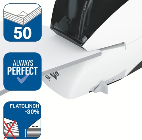 Nietmachine Rapid eletrisch contactloos R5050E wit/zwart-1