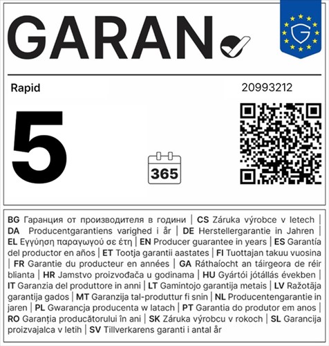 Nietmachine Rapid eletrisch contactloos R5050E wit/zwart-17