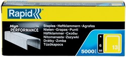 Nieten Rapid 13/6 gegalvaniseerd standaard 5000 stuks