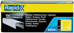 Nieten Rapid 13/8 gegalvaniseerd standaard 5000 stuks