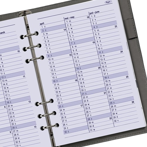 Agendavulling 2027 Kalpa A5 1dag/1pagina-1