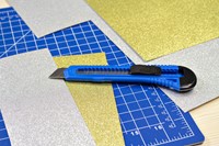 Snijmes Westcott Office 18mm met schuifsluiting blauw-1